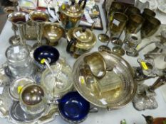 Very large parcel of electroplate and similar items