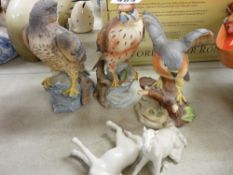 Leonardo style birds of prey ornaments etc