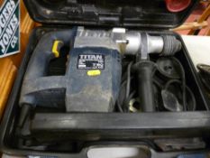 Cased Titan 5kg SDS Plus rotary hammer drill E/T