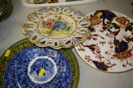 Quantity of display plates including a Charles Dickens 'Christmas Carol' plate, a Coalport plate