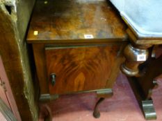 Walnut effect bedside cabinet