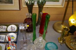 Good parcel of art glass and other glassware