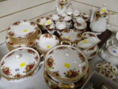 An extensive suite of Royal Albert 'Old Country Roses' coffee & tableware