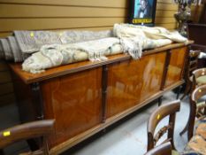A continental reproduction long sideboard