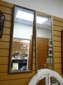 Two gilt framed wall mirrors
