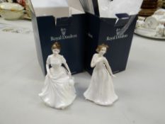 Two boxed Royal Doulton figurines - 'Harmony' HN4096 & 'Cherish' HN4442