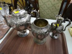 A quality three-piece EPNS coffee service (possibly European)