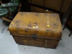 Vintage metal trunk