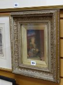 An antique framed Pear's print of 'Bubbles'