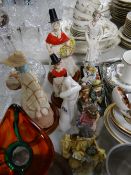 A parcel of figurines including two Welsh ladies