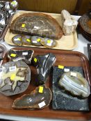 A collection of mineral samples