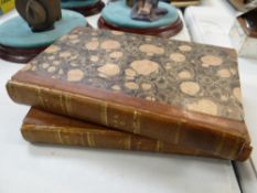Two volumes of 'Tour in America' in 1798, 1799 & 1800 by Richard Parkinson, dated 1805