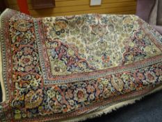 A good large ivory ground patterned Persian carpet, 330 x 250cms