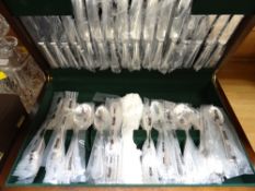 A late twentieth century cased complete apparently unused canteen of Butlers of Sheffield cutlery