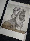 An unframed limited edition (90/150) lithograph by JOSE MARIA SUBIRACHS (Spanish sculptor 1927-