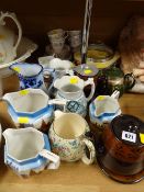 Large parcel of pottery jugs & other together with a quantity of Duchess teaware etc