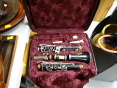 A cased Corton clarinet