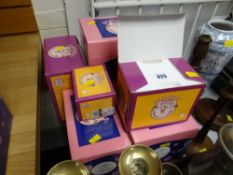 A quantity of boxed Piggin' novelty figures by David Corbridge