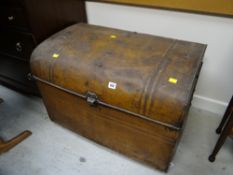 Vintage metal trunk