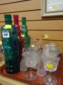 A parcel of mixed glassware