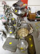 An EPNS samovar & a quantity of EPNS & other metalware