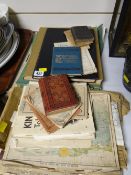 A parcel of ephemera, commemorative & souvenir books etc