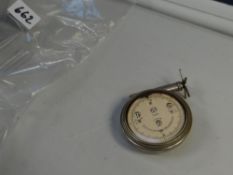 A vintage American push bicycle mileometer with five-spoke mechanism & inscribed NY (New York)