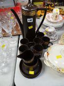 A Portmeirion 'Greek Key' patterned coffee set