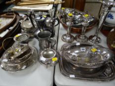 A large quantity of mixed EPNS tableware etc