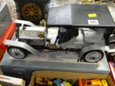 A vintage pre-war motor vehicle together with a boxed Corgi Classics 'Heavy Haulage' set