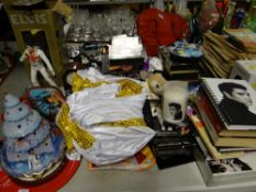A large collection of modern Elvis Presley merchandise items & souvenirs including an Elvis E/T