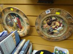 A pair of Beswick Shakespeare scene plates