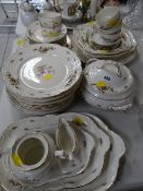 A quantity of Rosenthal floral patterned dinnerware