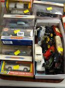A quantity of boxed Dinky Matchbox toy vehicles & other loose