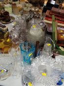 A large quantity of mixed glass