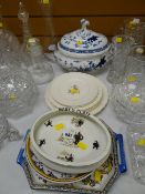 A Johnson Brothers pottery Felix the cat nursery dish & sundry items of pottery & china