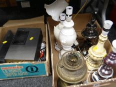 A parcel of lighting & a colour slide projector E/T