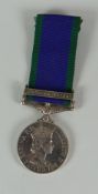 A QE II CAMPAIGN MEDAL WITH NORTHERN IRELAND CLASP to 22217825 CPL D SMITHAM WG