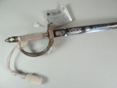 A 1981 WILKINSON COMMEMORATIVE SWORD for the wedding of Prince Charles and Lady Diana with