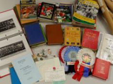 A QUANTITY OF RUGBY UNION ITEMS including a W.R.U. handbook 1988, USK centenary dinner menu signed