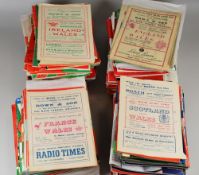 RUGBY UNION - approximately 200 rugby programmes Wales vs Scotland, Wales vs Ireland, Wales vs