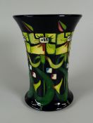 A 2011 MOORCROFT LIMITED EDITION (63/75) CYLINDRICAL PLANTER with flared neck, (6/158), in the