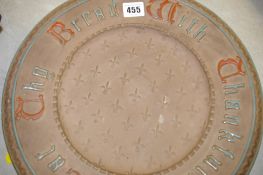 Pottery plate 'Cut the Bread with Thankfulness'