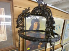 French metal hanging light