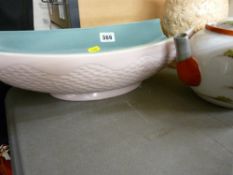 Burlington ware jug, Oriental teapot and a Royal Norfolk trough style dish