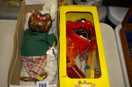 Two Pelham puppets - 'Animal' from the Muppets and 'Bulldog'