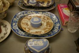 Quantity of Staffs dinnerware, Wedgwood Jasperware etc