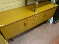 Mid Century Schreiber teak effect long sideboard