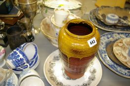 Local commemorative fishing plate for the 'Colwyn Eisteddfod, 1980', Staffs pottery, studio baluster