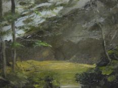 GLADYS ROBERTS oil on board - treescape